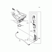 Схема вузла: Паливний насос для Kawasaki ZX1400 Ninja ZX-14R ABS