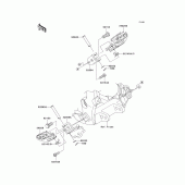 Схема вузла: Підніжки для Kawasaki KLX450 KLX450R