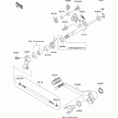 Схема вузла: Перемикач передач для Kawasaki ZR1000 Z1000