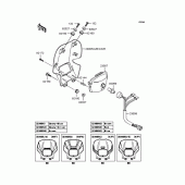 Схема узла: Фара (A6F/A6FA/A7F) для Kawasaki KL110 KSR