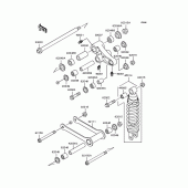 Схема узла: Подвеска/амортизатор для Kawasaki VN400 Vulcan Drifter