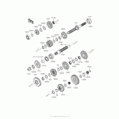 Схема узла: Трансмиссия для Kawasaki ZX1400 Ninja ZX-14R ABS