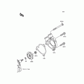 Схема вузла: Водяний насос для Kawasaki BX250 NINJA 250SL