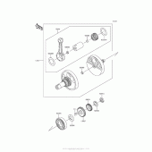 Схема узла: Коленчатый вал для Kawasaki KL650 KLR650