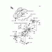 Схема узла: Облицовочные элементы для Kawasaki ZR750 Z750