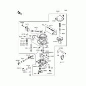 Схема вузла: Карбюратор для Kawasaki VN400 Vulcan Drifter