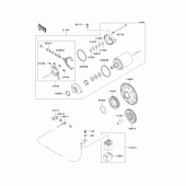 Схема узла: Стартер электрический & Привод стартера для Kawasaki EJ650 W650