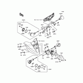Схема вузла: Поворотники для Kawasaki VN900 Vulcan 900 Classic LT