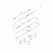 Схема узла: Тросики для Kawasaki ZR750 ZR-7