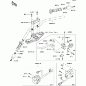 Схема узла: Руль & Пульт управления рулевой для Kawasaki EX650 Ninja 650 ABS