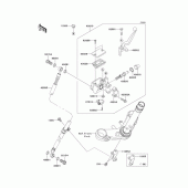 Схема вузла: Передній гальмівний циліндр Kawasaki EX250 Ninja 250R