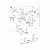 Схема узла: Передний тормозной цилиндр для Kawasaki ZX600 Ninja ZX-6R