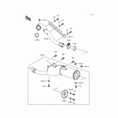Схема вузла: Вихлопна система для Kawasaki KLX300R