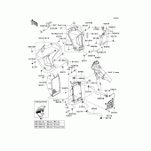 Схема узла: Радиатор (1/2)(ees) для Kawasaki KL650 KLR650 New Edition