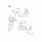 Схема вузла: Крило (VN400-C1/C2) для Kawasaki VN400 Vulcan Classic