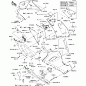 Схема вузла: Нижній обтічник для Kawasaki ZX636 Ninja ZX-6R
