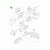 Схема узла: Поворотники для Kawasaki ZX600 Ninja ZX-6RR