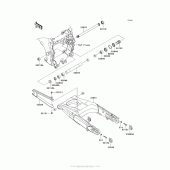 Схема узла: Задний рычаг (Маятник) для Kawasaki ZX1400 Ninja ZX-14R ABS