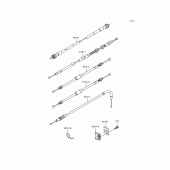 Схема узла: Тросики для Kawasaki KL250 KLR250