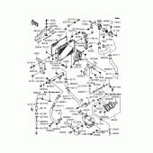 Схема узла: Радиатор для Kawasaki ZR1200 ZRX1200S