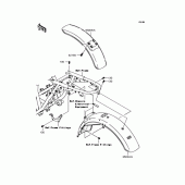 Схема узла: Крыло для Kawasaki BJ250 250TR