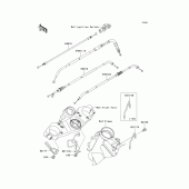 Схема вузла: Троси для Kawasaki KLE650 Versys 650