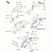 Схема вузла: Cowling(a1h/a2h) для Kawasaki ZR1000 Z1000