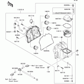 Схема вузла: Повітряний фільтр Kawasaki ZR1000 Z1000