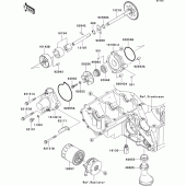 Схема вузла: Масляний насос для Kawasaki ZR1000 Z1000