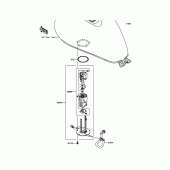 Схема узла: Топливный насос для Kawasaki VN900 Vulcan 900 Custom