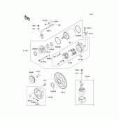 Схема узла: Starter motor для Kawasaki ZX600 Ninja ZX-6