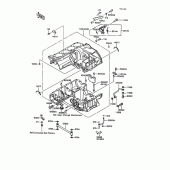 Схема вузла: Картер двигуна (1/2) для Kawasaki ZG1000 1000GTR