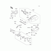 Схема узла: Задний фонарь (Стоп-сигнал) для Kawasaki EX500 Ninja 500R