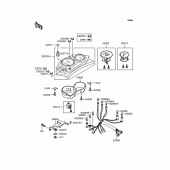 Схема вузла: Панель приладів для Kawasaki KLE400