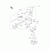 Схема вузла: Clutch master cylinder для Kawasaki VN1500 Vulcan 1500 Classic FI