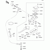 Схема вузла: Clutch master cylinder для Kawasaki ZR1100 Zephyr 1100RS