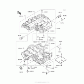 Схема вузла: Картер двигуна для Kawasaki ZX1000 Ninja 1000 ABS