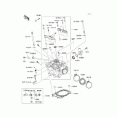 Схема вузла: Головка циліндра для Kawasaki KLX450 KLX450R