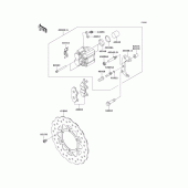 Схема узла: Передний тормоз для Kawasaki KLX125 KLX125