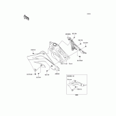 Схема вузла: Engine shrouds для Kawasaki KX450 KX450F
