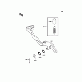 Схема вузла: Лапка гальма для Kawasaki KLX250 KLX250