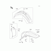 Схема узла: Крыло для Kawasaki KX250/ KX252 KX250
