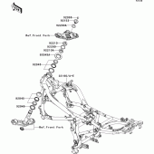 Схема узла: Рама для Kawasaki EX650 Ninja 650