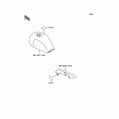 Схема вузла: Інформаційні наклейки для Kawasaki ZR1100 Zephyr 1100