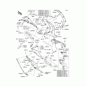 Схема вузла: Cowling lowers(1/2) для Kawasaki ZX1000 Ninja ZX-10R ABS