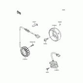 Схема вузла: Генератор для Kawasaki BJ250 Estrella