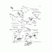 Схема узла: Поворотники для Kawasaki ZX1400 Ninja ZX-14