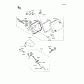 Схема вузла: Taillight(s) для Kawasaki ZX600 GPX600R