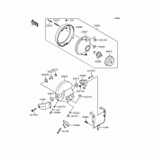 Схема вузла: Фара для Kawasaki ZR400 Zephyr