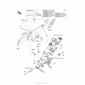 Схема вузла: Front Fender(S) для Kawasaki ZG1400 Concours 14 ABS